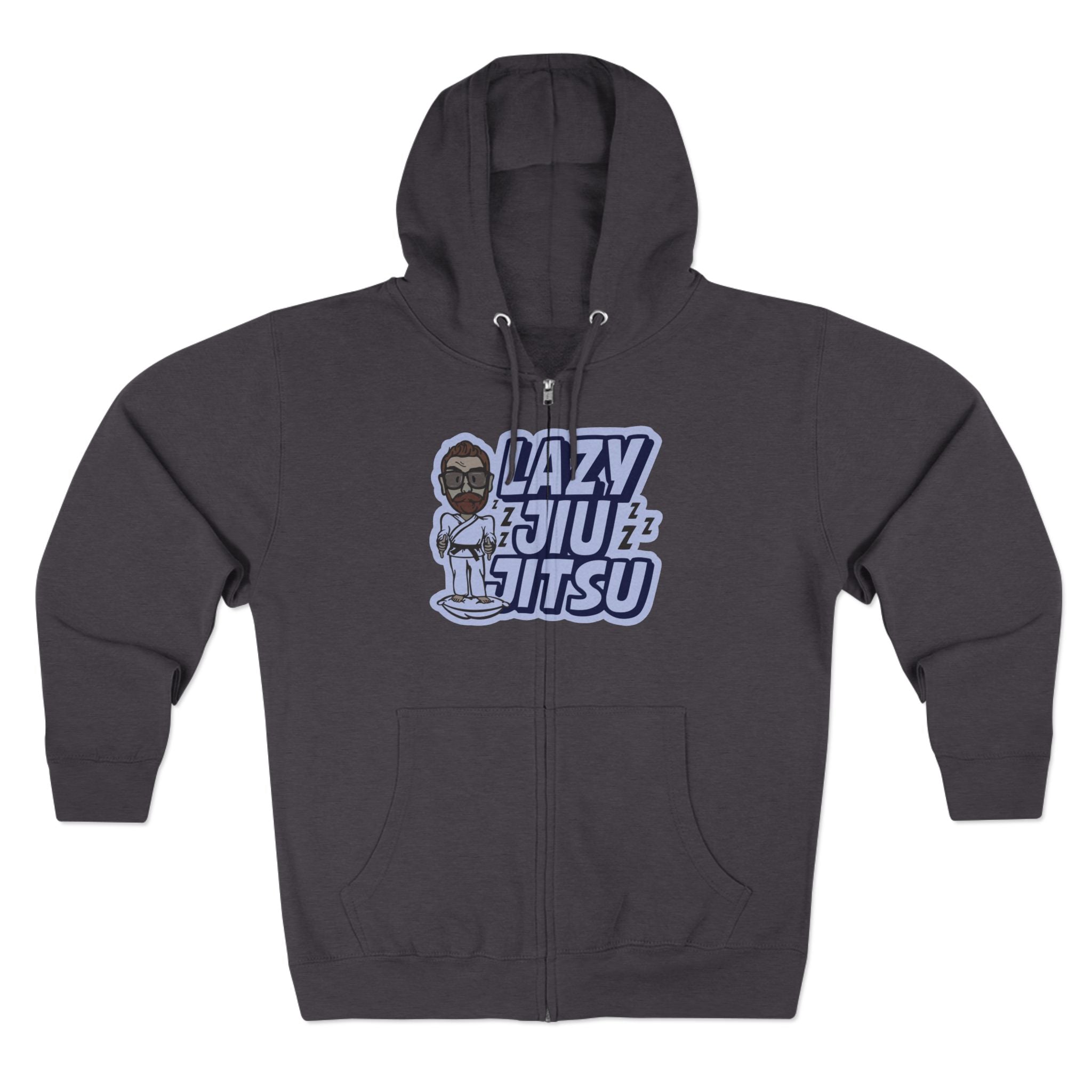 Lazy Jiu-Jitsu Zip Hoodie –BJJ Martial Arts Hoodie