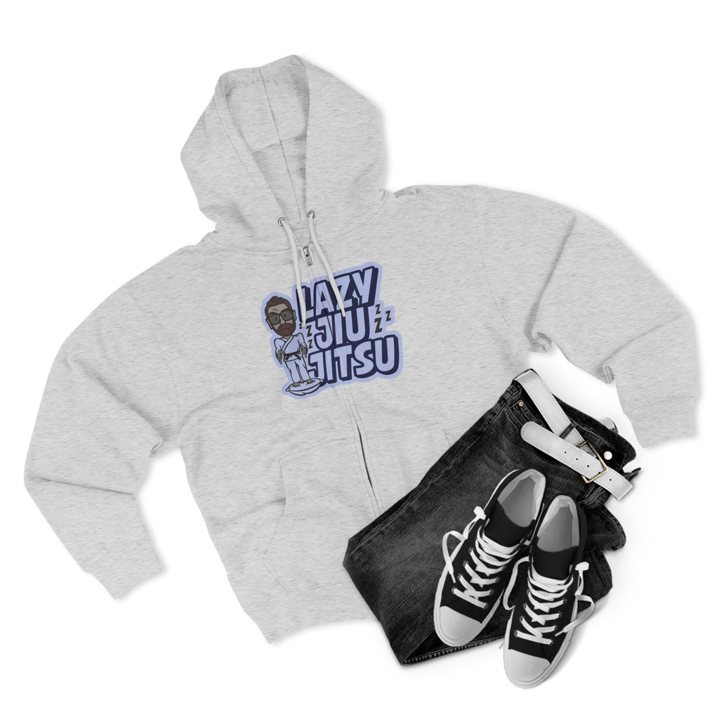Lazy Jiu-Jitsu Zip Hoodie –BJJ Martial Arts Hoodie