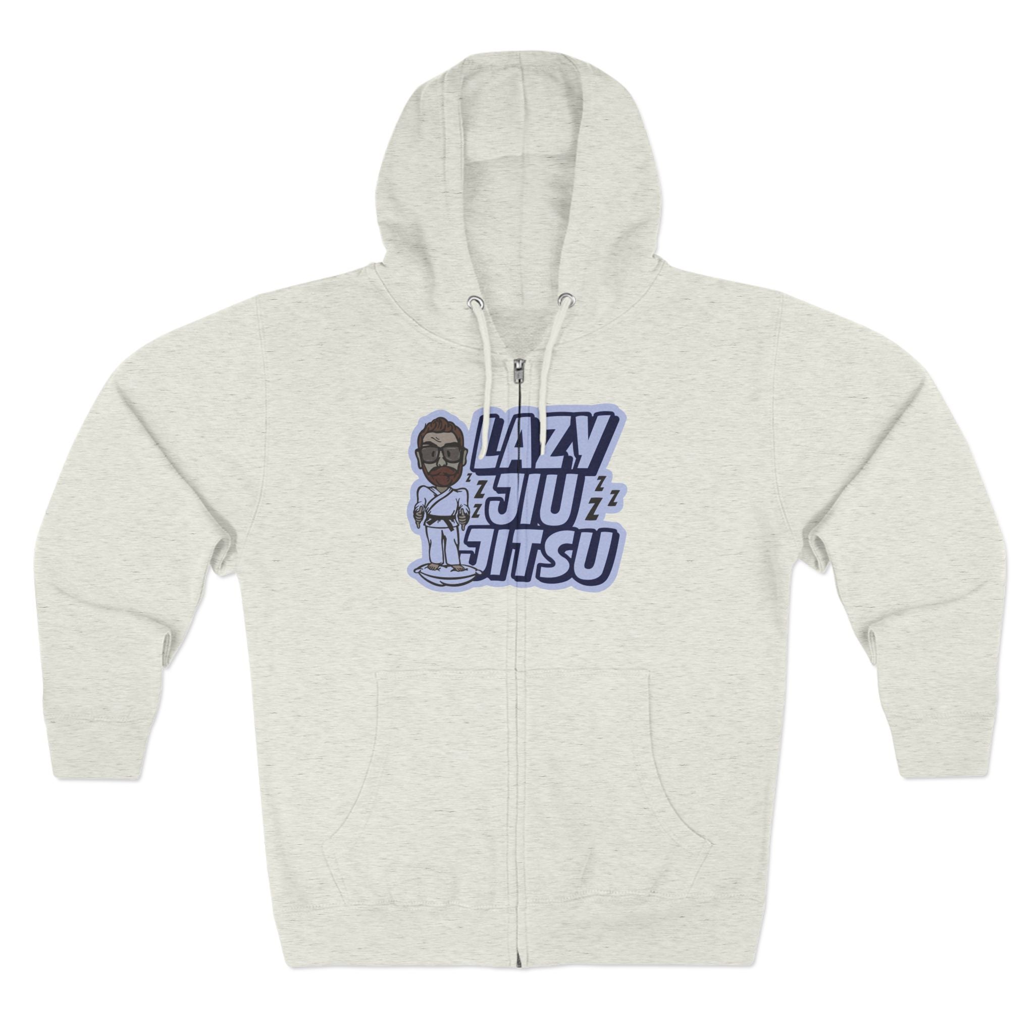 Lazy Jiu-Jitsu Zip Hoodie –BJJ Martial Arts Hoodie