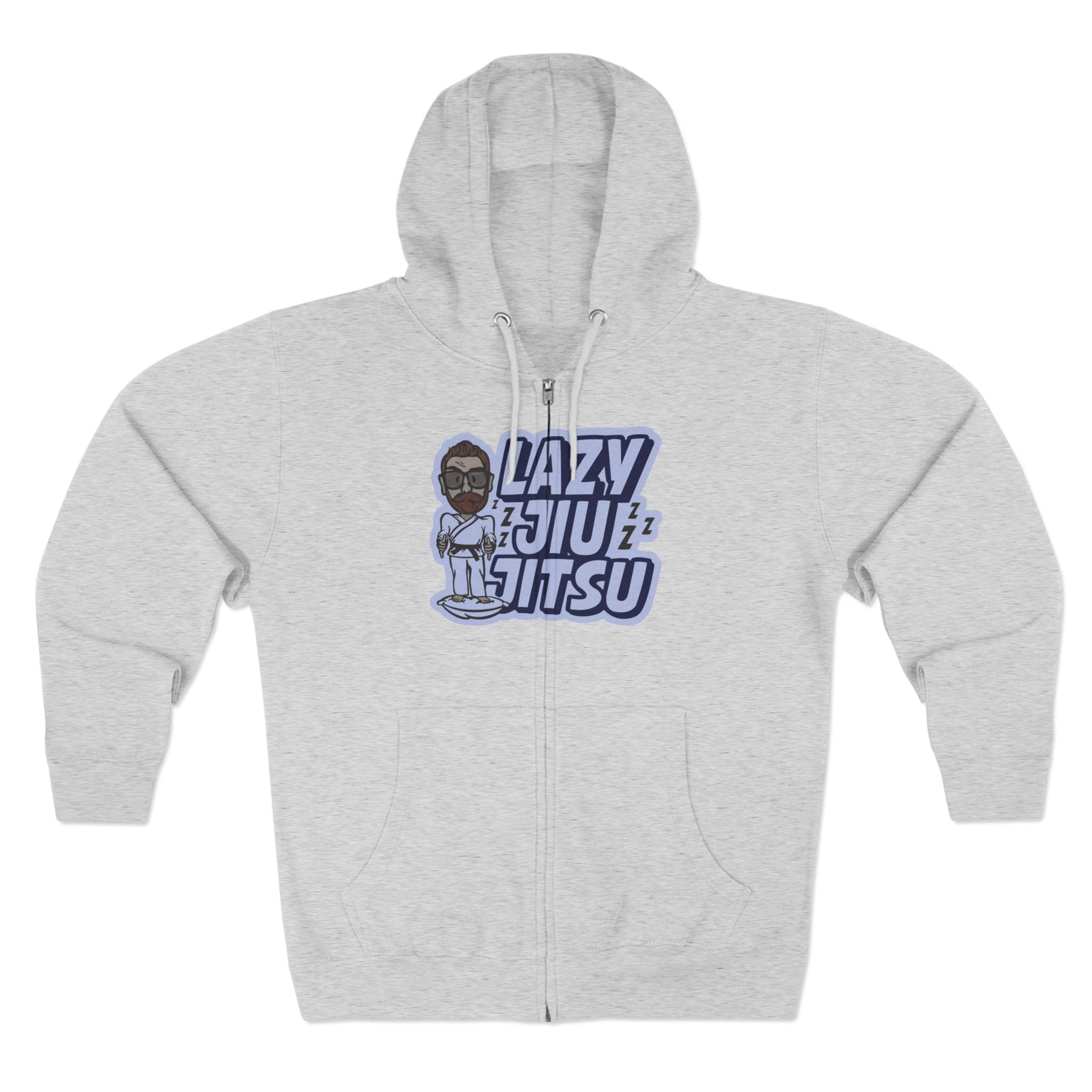 Lazy Jiu-Jitsu Zip Hoodie –BJJ Martial Arts Hoodie