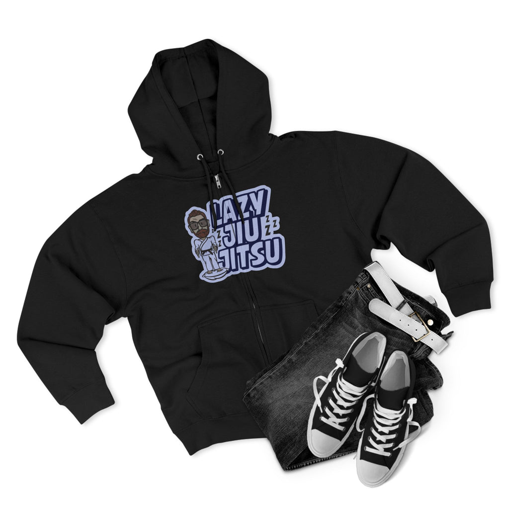 Lazy Jiu-Jitsu Zip Hoodie –BJJ Martial Arts Hoodie
