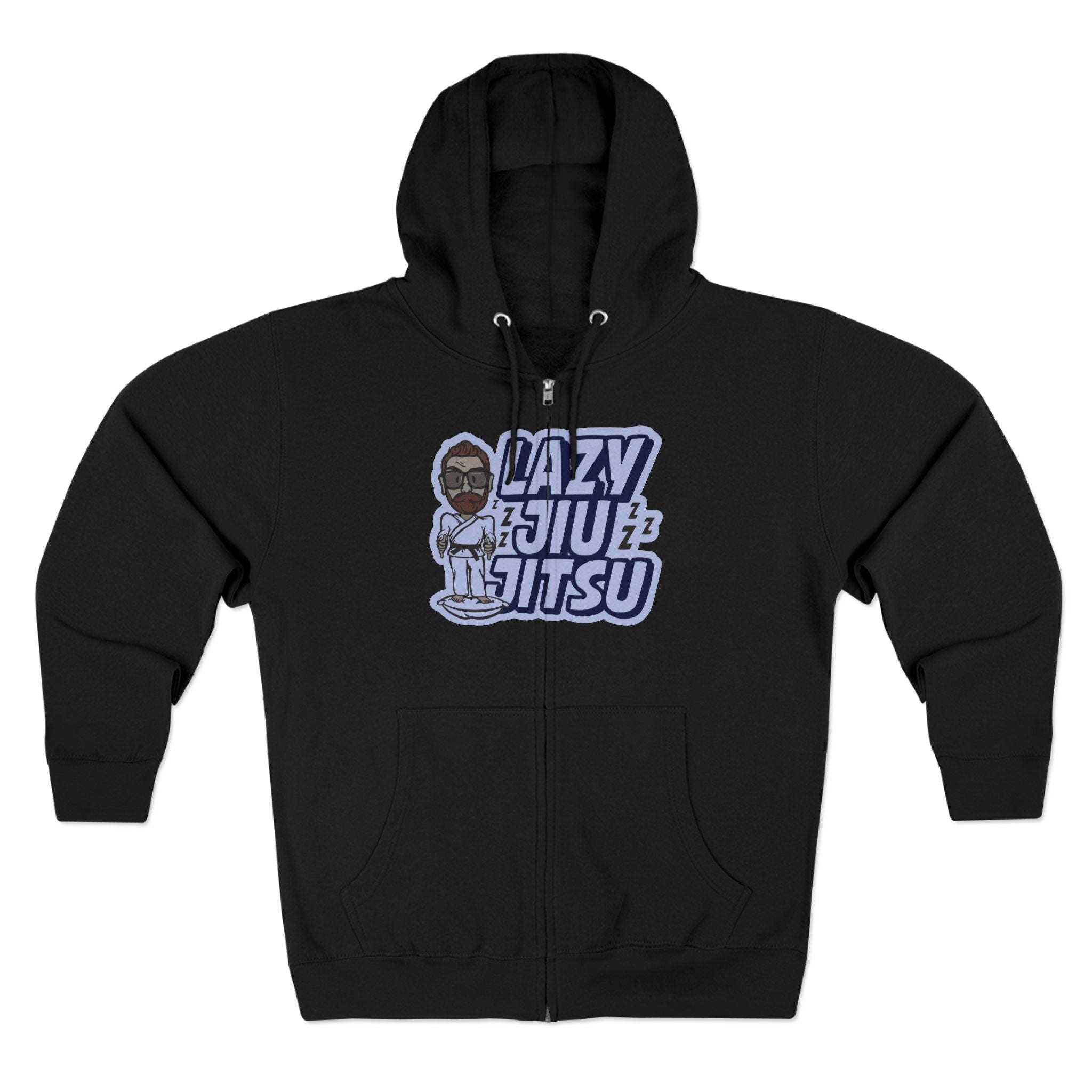 Lazy Jiu-Jitsu Zip Hoodie –BJJ Martial Arts Hoodie